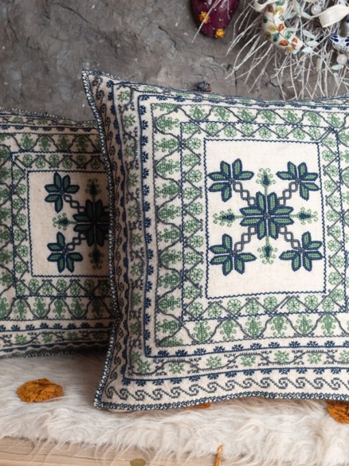 Par de fundas para cojines tradicionales, extrafinos