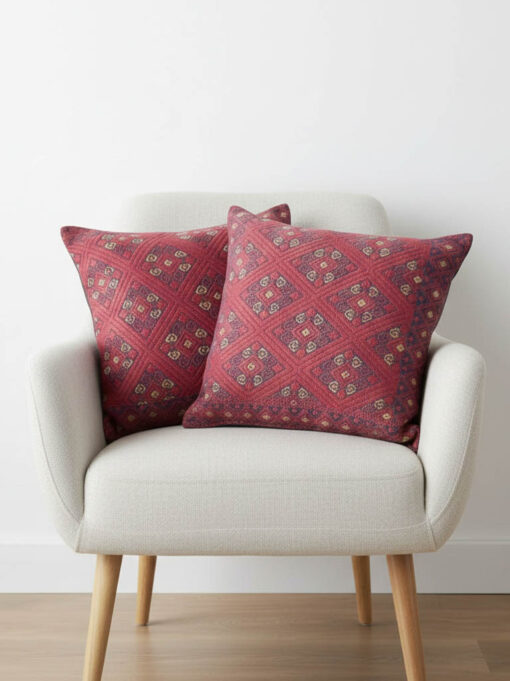 Par de cojines telar de cintura- San Andrés Larráinzar, Chiapas.