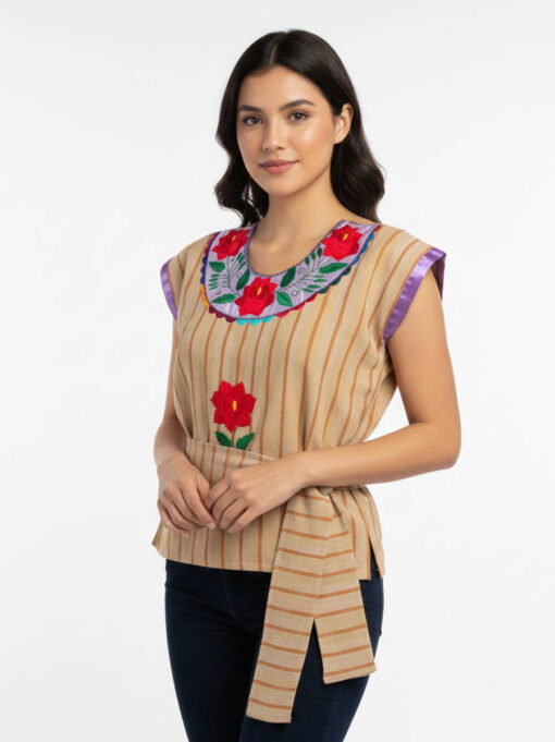 Huipil Tradicional con Cinto – Pinotepa Nacional, Oaxaca