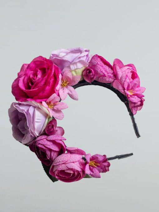 Diadema para dama Floral del Itsmo de Tehuantepec, Oaxaca