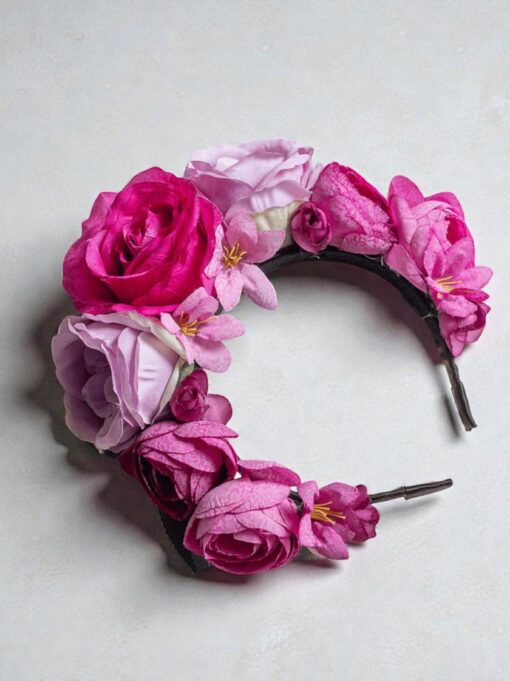 Diadema para dama Floral del Itsmo de Tehuantepec, Oaxaca