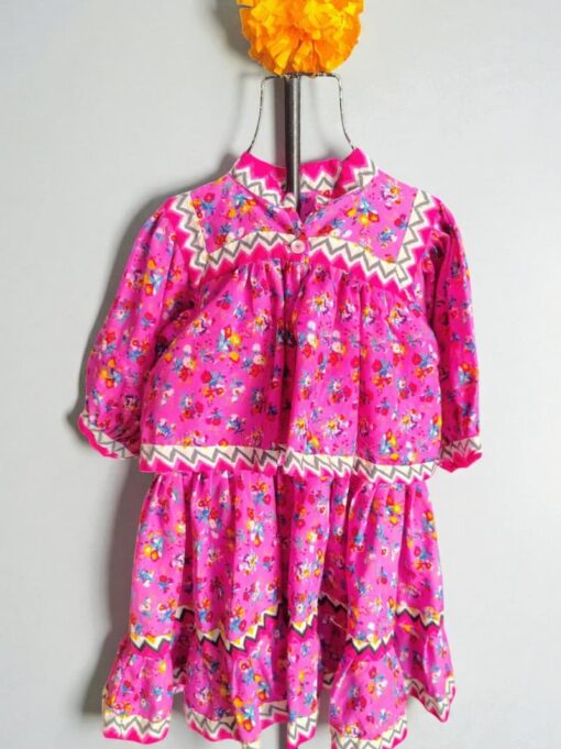 Vestido Guachochi niña, Rarámuri, Chihuahua, Cedain.