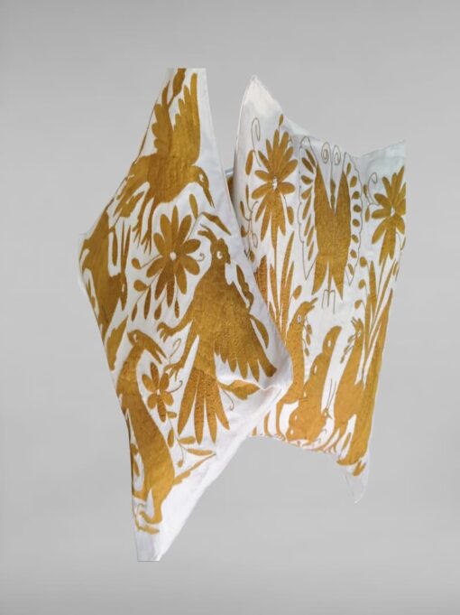 Par de cojines Otomíes, Pahuatlàn, Puebla.