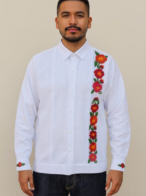 Guayabera tradicional Tzotzil Huixtán, Chiapas