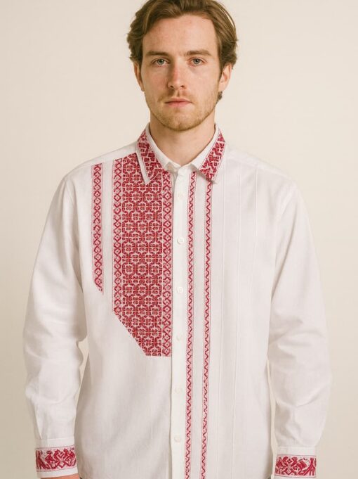 Guayabera tradicional del Valle del Mezquital del estado Hidalgo.