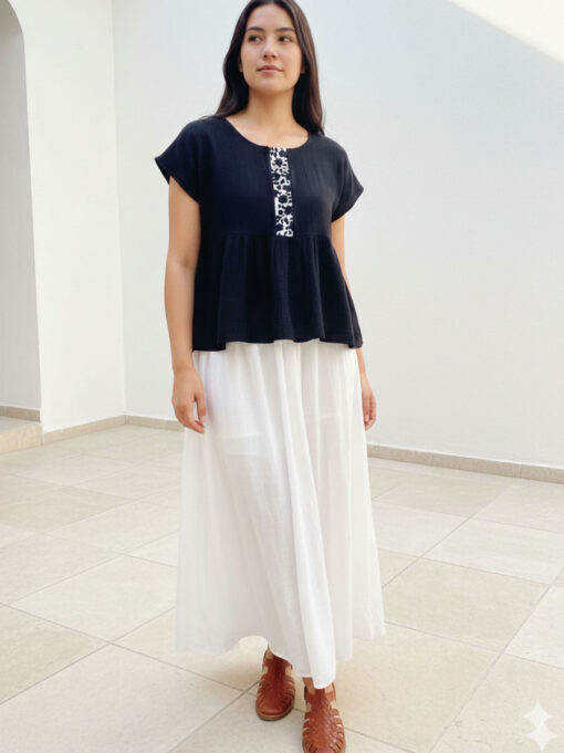 Blusa Mahe Istmo Tehuantepec, Oaxaca.