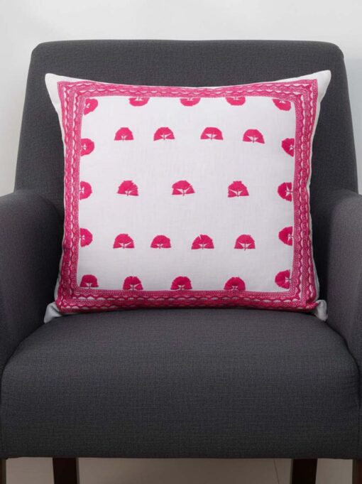 Cojín pina lino tradicional-(Ecla) caminos de los altos, Chiapas.