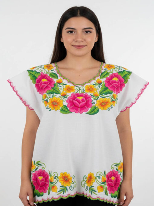 Blusa tradicional -Maní, Yucatán