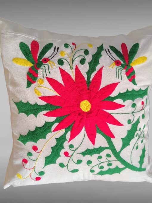 Par de cojines tradicionales Otomíes Tenango de Doria, Hgo.