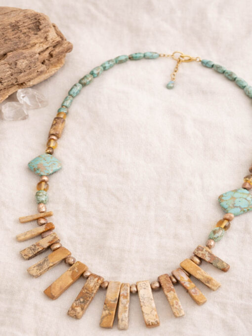 Collar con aretes - San Cristóbal de las casas, Chiapas.