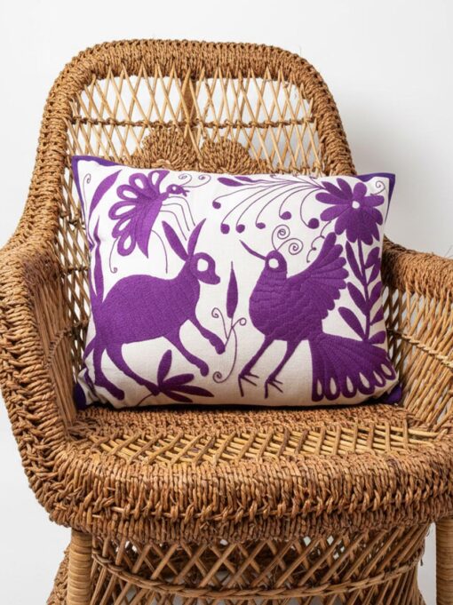 Cojín Otomí tradicional-Tenango de Doria, Hgo.