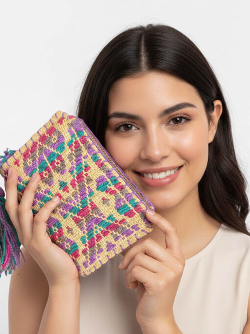 Cartera chica "mini"- Mazahua Edo de México.